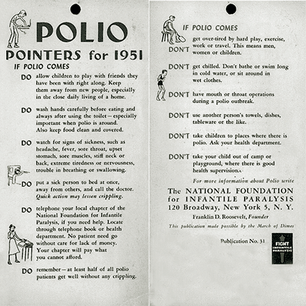 Polio pointers for 1951